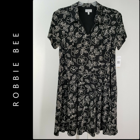Signature by Robbie Bee Dresses & Skirts - Robbie Bee Women Short Sleeve Floral Dress 2X